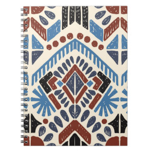 Tribal ethnic. Vintage hand drawn illustration pat Notebook
