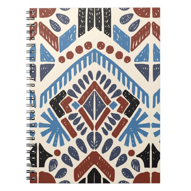 Tribal ethnic. Vintage hand drawn illustration pat Notebook (Front)