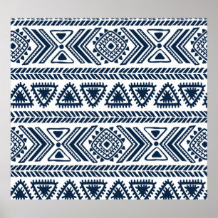 Tribal Ethnic: Vintage Seamless Pattern. Poster