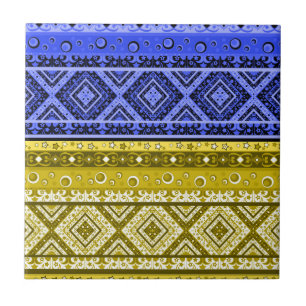 Tribal ethno boho ornamental traditional ornamenta tile