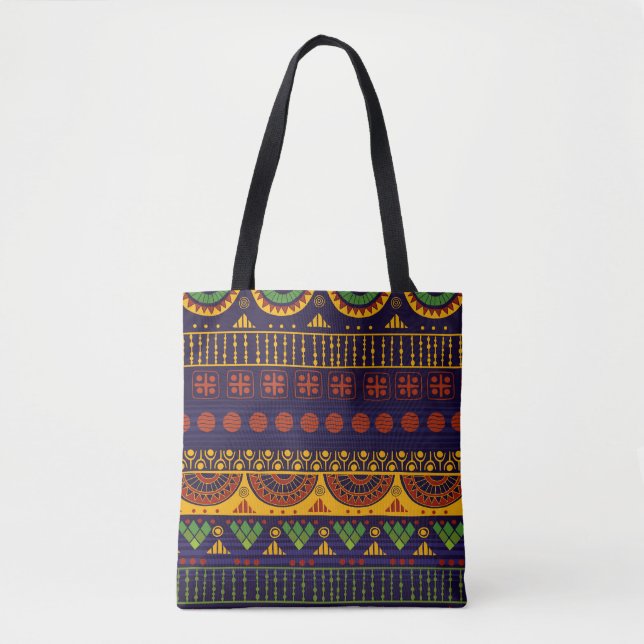 Tribal Ethno: Seamless Pattern Design. Tote Bag (Front)