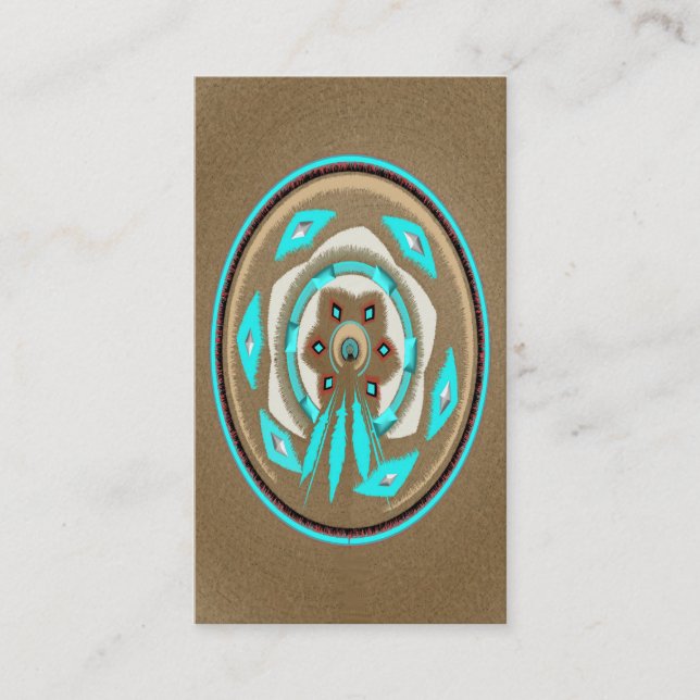 Tribal Feather Business Cards (Front)