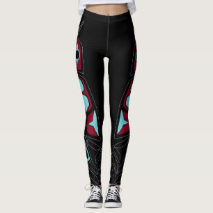 Tribal feather leggings