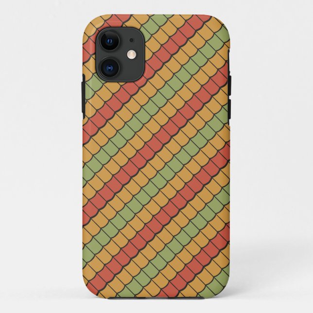 Tribal Feathers Red Yellow Green iPhone 5/5s Case (Back)