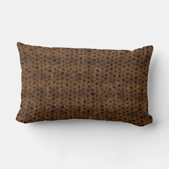 Tribal Feline  Lumbar Pillow (Back)