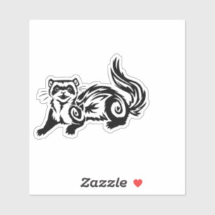 Tribal Ferret Tattoo Design