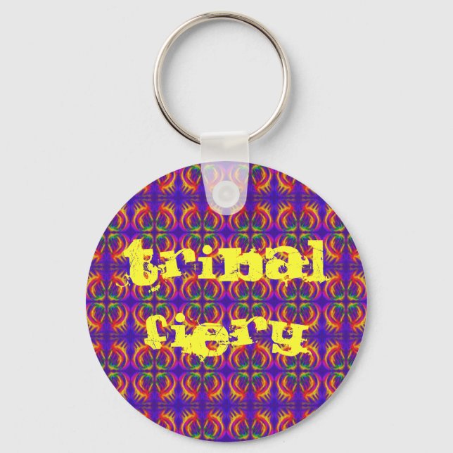 Tribal Fiery Keychain (Front)