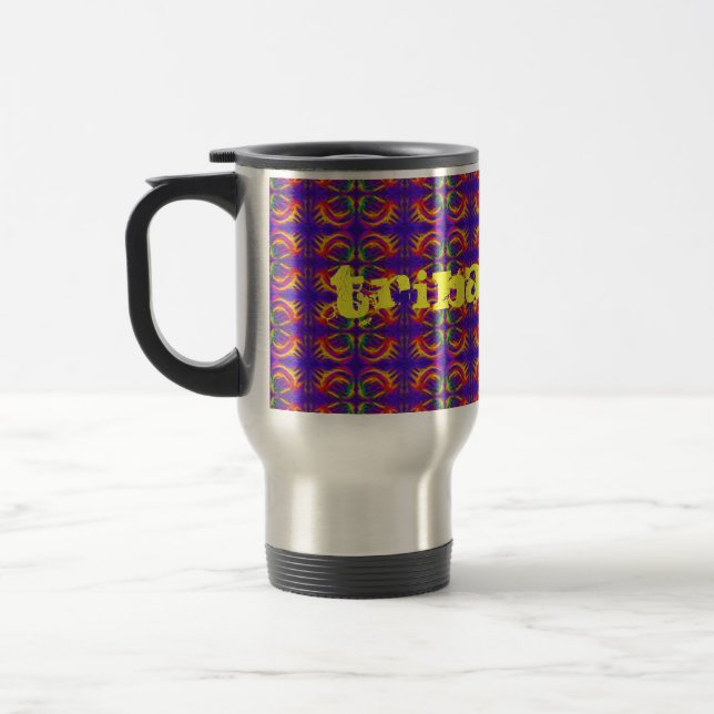 Tribal Fiery Travel Mug (Left)