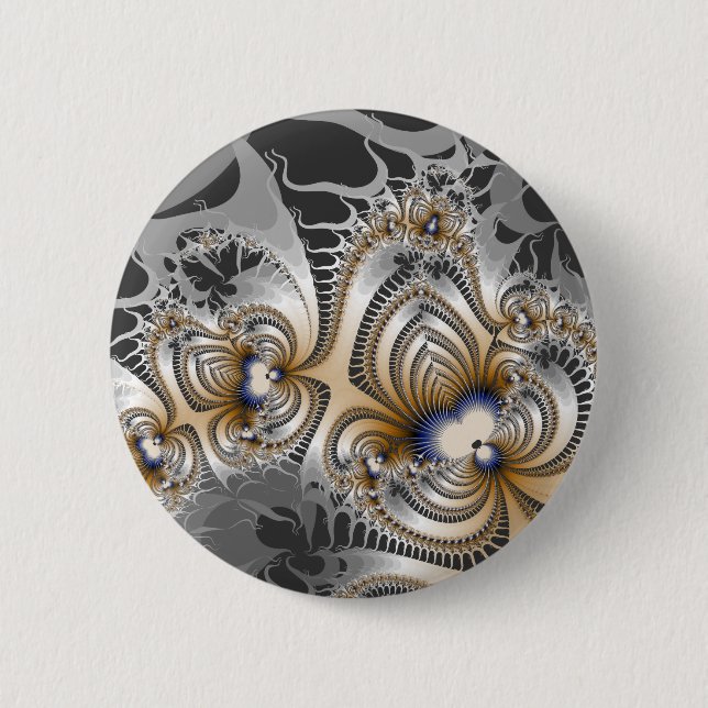 Tribal Fire 2 Inch Round Button (Front)