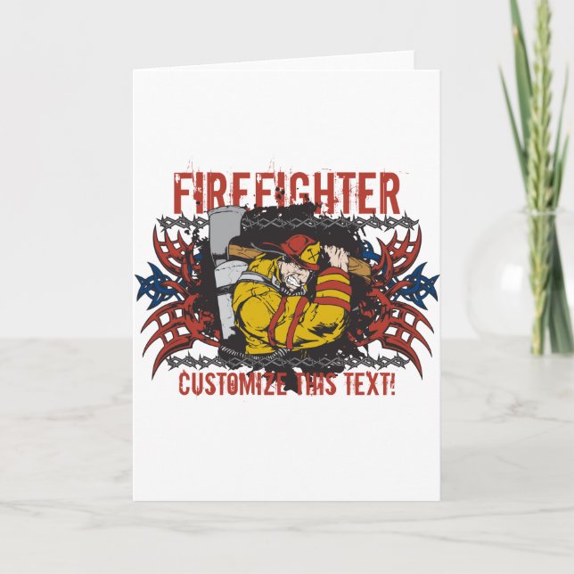 Tribal Firefighter Card (Front)