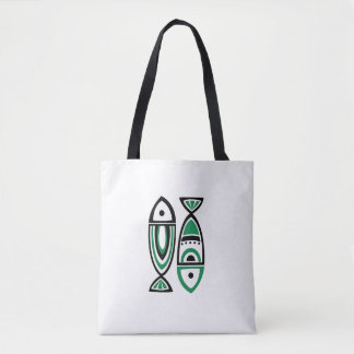 Tribal Fish Harmony Tote Bag