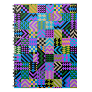 Tribal Folk Art - Blue Notebook