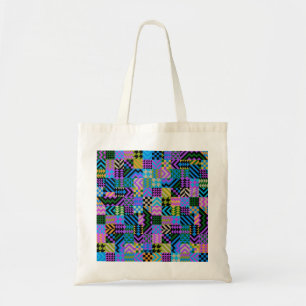 Tribal Folk Art - Blue Tote Bag