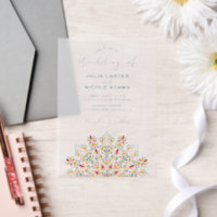 Tribal Folk Country Culture Crest Mandala Wedding