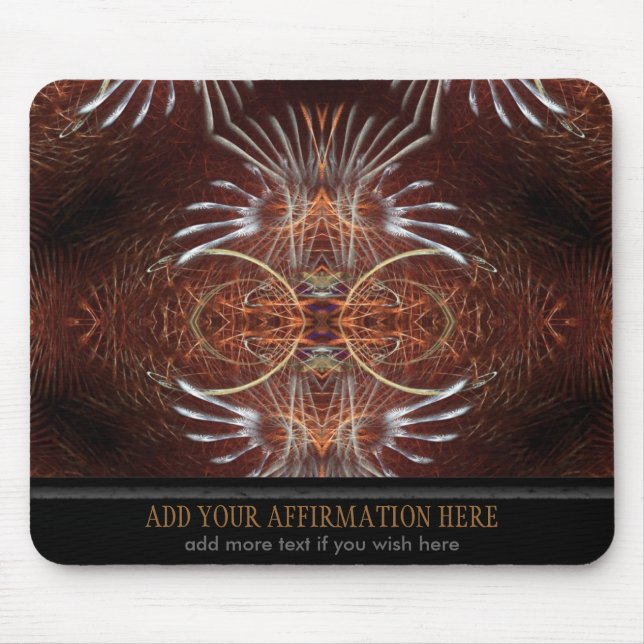 Tribal Fractal Featjers Mousepad (Front)