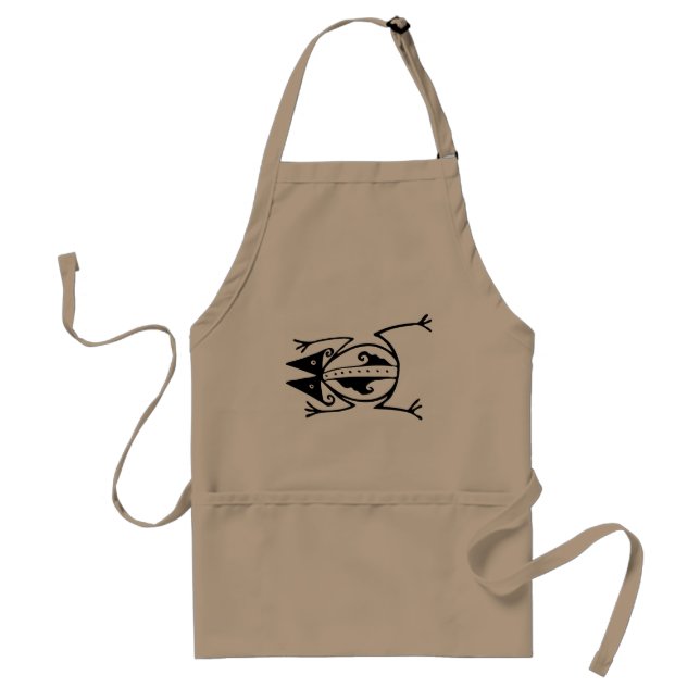 Tribal frog ancient animal tribal art standard apron (Front)