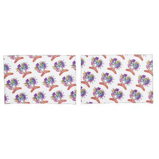 TRIBAL FROWNIE EMOJI MEEMOGIE PILLOWCASE