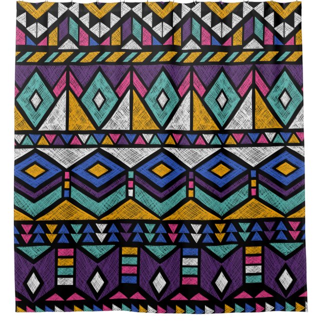 Tribal Geometric Aztec: Colourful Vintage Pattern (Front)