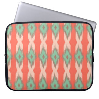 Tribal geometric ikat girly abstract Aztec pattern Laptop Sleeve