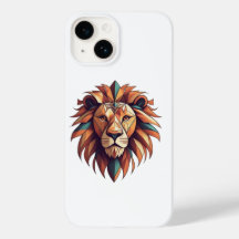 Tribal Geometric Lion Logo Mobile Cover