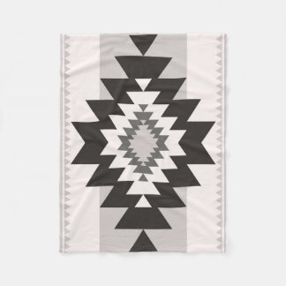 Tribal Geometric Navajo Inspired Fleece Blanket