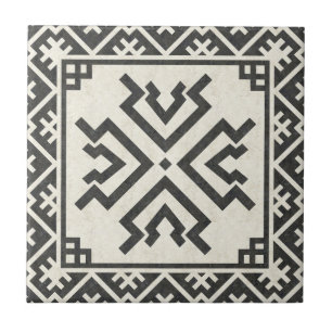 Tribal geometric pattern (Amulet) Tile