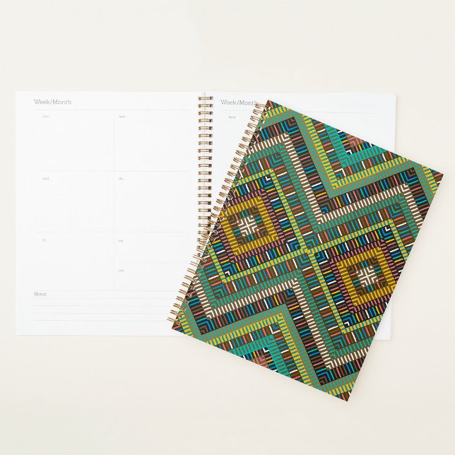 Tribal Geometric Pattern Boho Ethnic Aztec  Planner (Creator Uploaded)