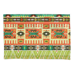 Tribal Geometric: Quotes Text Pattern. Pillowcase