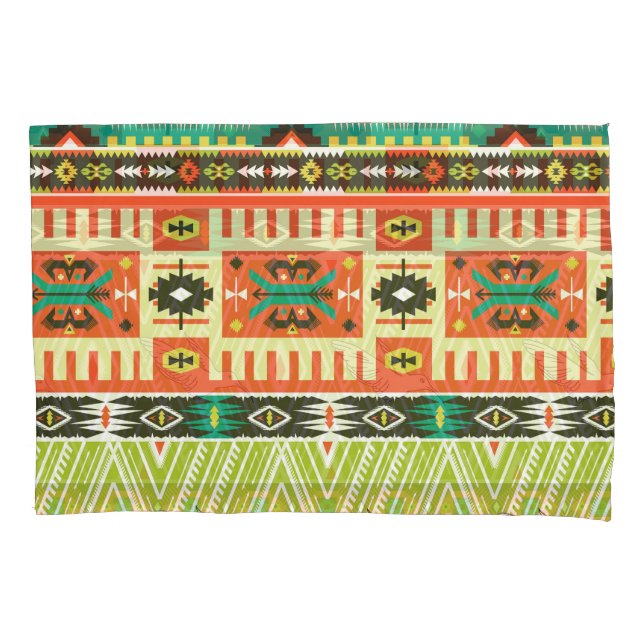 Tribal Geometric: Quotes Text Pattern. Pillowcase (Front)