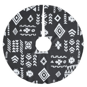 Tribal geometric: stylish seamless background. brushed polyester tree skirt
