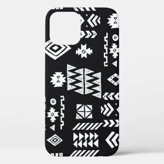 Tribal geometric: stylish seamless background. iPhone 12 case