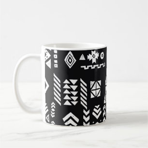 Tribal geometric: stylish seamless background. coffee mug