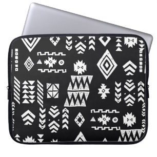 Tribal geometric: stylish seamless background. laptop sleeve