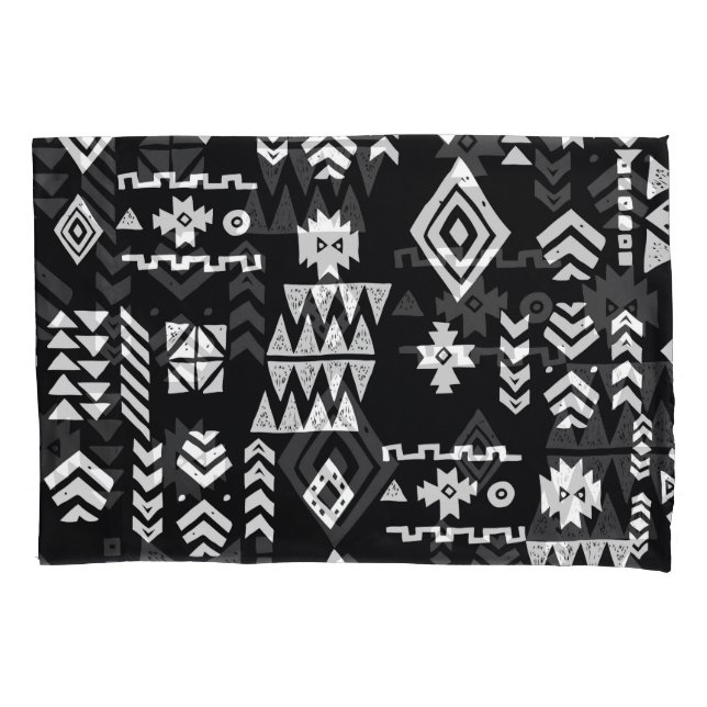 Tribal geometric: stylish seamless background. pillowcase (Front)