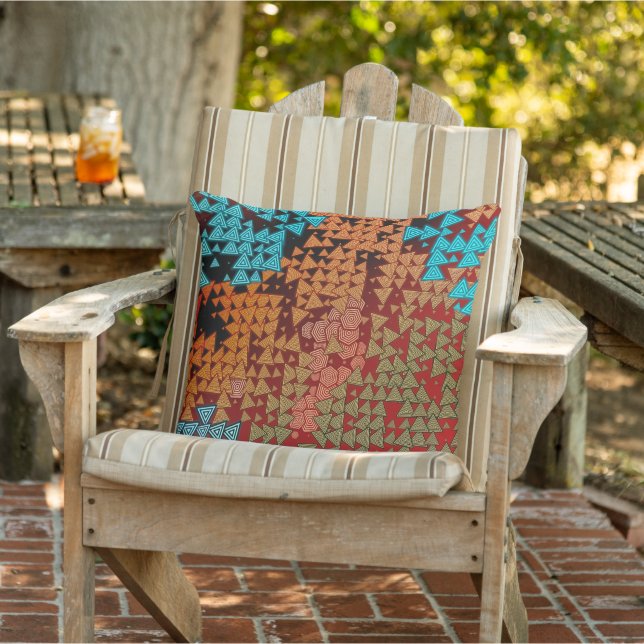 Tribal Geometrics Outdoor Pillow (Chair)
