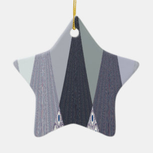 Tribal Geometry pattern Ceramic Ornament