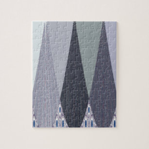 Tribal Geometry pattern Jigsaw Puzzle