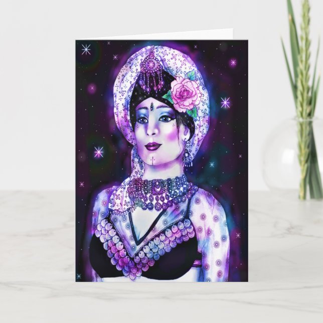 Tribal Goddess Greeting Card (Front)