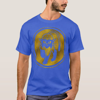 Tribal Gold and Black Cat T-Shirt