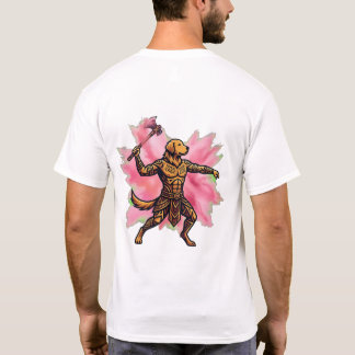 Tribal Golden Retriever Gulal Axe T-Shirt