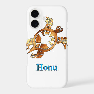 Tribal Hawaiian Sea Turtle in Gold Case-Mate iPhon