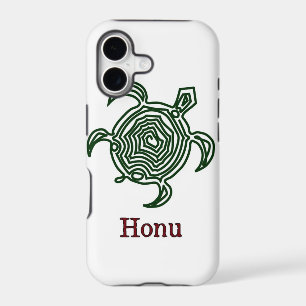 Tribal Hawaiian Sea Turtle in Green Case-Mate iPho