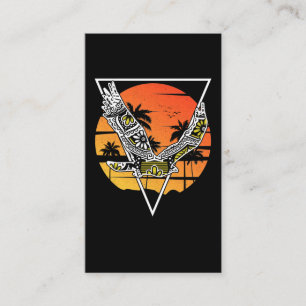Tribal Hawk Hawaii Sunset Bird Business Card