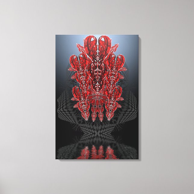 Tribal Hearts Wrapped Canvas (Front)