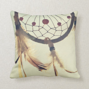 Tribal Hipster Dream Catcher Throw Pillow