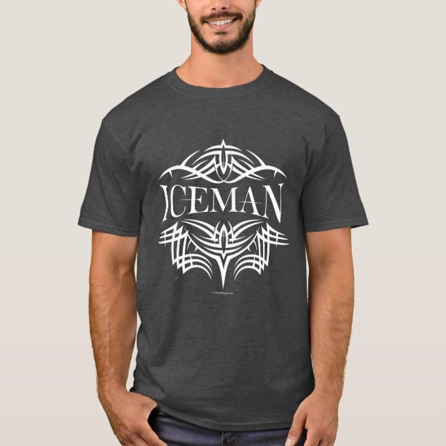 Tribal Hockey Iceman (customizable) T-Shirt (Front)