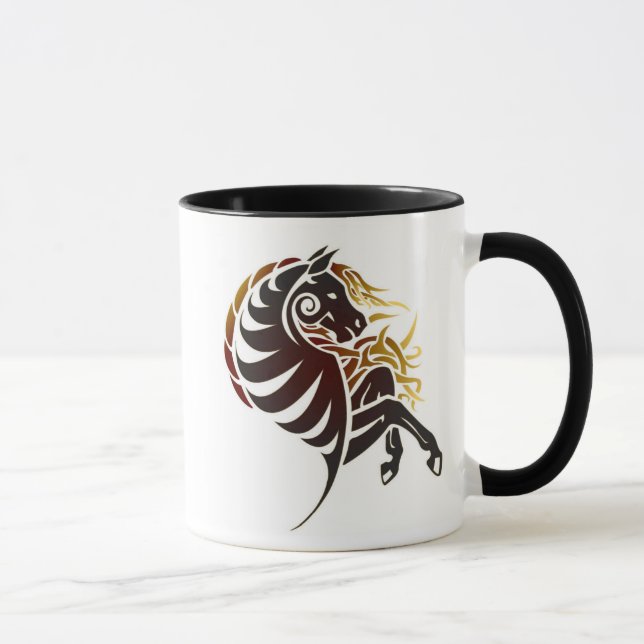 Tribal Horse Mug (Right)