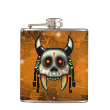 Tribal Hunter Vinyl Wrapped Flask