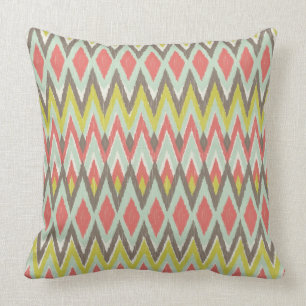 Tribal Ikat Throw Pillow