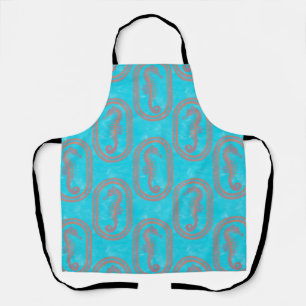 Tribal Island Seahorse Apron
